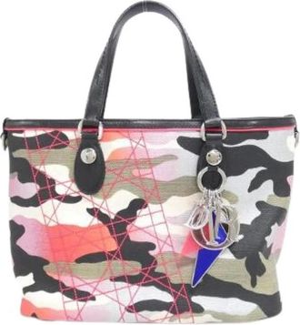 Dior Pre-owned Handbags, female, Multicolor, Size: ONE SIZE Pre-owned Vintage Canvas Handbag