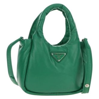 Prada Pre-owned Handbags, female, Green, Size: ONE SIZE Pre-owned Vintage Hand Bag