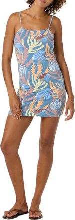 O'Neill Cecilia Print Sleeveless Minidress in Captains Blue at Nordstrom, Size X-Large