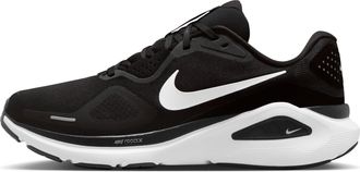 Nike Nike Mens Structure 26 Running Shoes, Black/White/Cool Grey/Metallic, 10.5