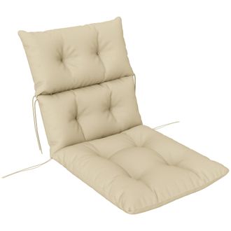OUTSUNNY Adirondack Chair Cushion Rocking Chair Cushion W/ Ties - Beige | TJ Hughes