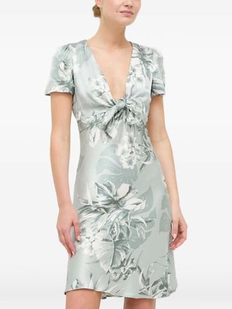 Guess Co floral-print mini dress - Blue