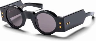 Balmain OLIVIER Grey Round Unisex Sunglasses BPS-159 A 42