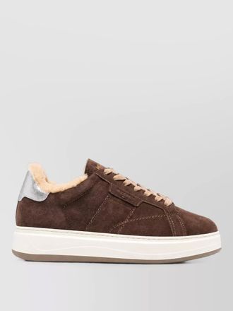 Woolrich leather low-top sneakers