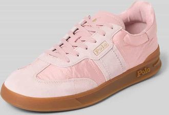 Polo Ralph Lauren Low Top Sneaker aus echtem Leder Modell AERA in Rosa, Gr&ouml;&szlig;e 39,5