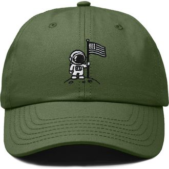 Dalix Moon Mission Dad Cap in Olive at Nordstrom