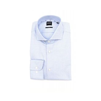HUGO BOSS Overhemden > Nette Overhemden - Heren - Zakelijke Overhemden - Blauw - 4XL - Overhemden