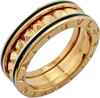 Bulgari Pink Gold (18K) Ceramic Band Ring (Pre-Owned)