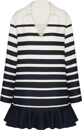 Valentino Garavani Crepe Couture Roomview mini dress - women - Silk/Virgin Wool/Silk - 44 - Black