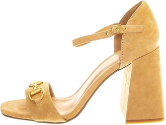 Jeffrey Campbell Sandalen met hoge hak - Dames - Sandalen met hakken - Beige - 40 EU - Leer - Schoenen