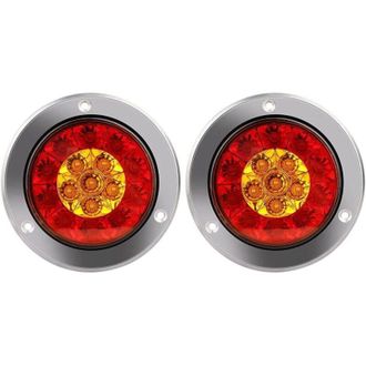 OEM Luz De Freno Led Redonda, Luz Indicadora Trasera Led Roja &Aacute;mbar De 4x4 -crezuo