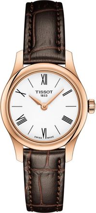 Tissot Tradition Womens Brown Watch T0630093601800 Leather - One Size