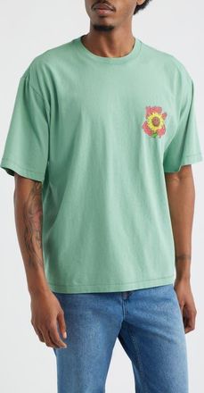 Market SMILEY Sunflower Graphic T-Shirt in Green at Nordstrom, Size Xx-Large