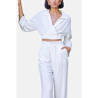 Bishop + Young Sorrento Twist Front Top in Shell at Nordstrom, Size X-Small