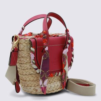 Cuba Lab Womens Bags Kaleidos Magenta _raffia-Le-Tex _raffia/le/tex