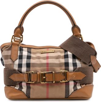 Burberry Pre-owned Womens Nova Check Boston Bag - Tan Textile - One Size