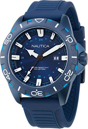 Nautica Mens Nsr Silicone 3-Hand Watch
