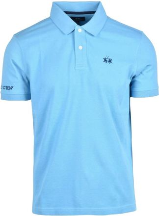 La Martina Polo - Heren - Polos - Blauw - XL - Katoen - Tops