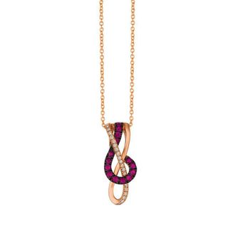 Le Vian Ladies Passion Ruby Pendant in 14K Strawberry Gold