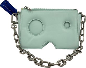 Off-white Burrow-20 Shoulder Bag in Mint Leather