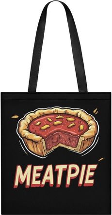 Generic Meat Pie Womens Tote Casual Shopping Bag Lightweight Shoulder Bags Hobos Handbag for Work Travel Daily 35x40cm