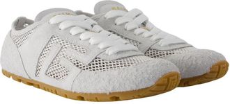Balmain Womens Racer 45 Sneaker White Calfskin