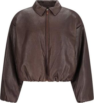 Magda Butrym Giacca Leather 09 - - Jackets - Donna - Marrone - S