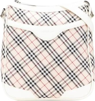 Burberry Pre-owned Cross Body Bags, female, Beige, Size: ONE SIZE Pre-owned Canvas Crossbody Bag