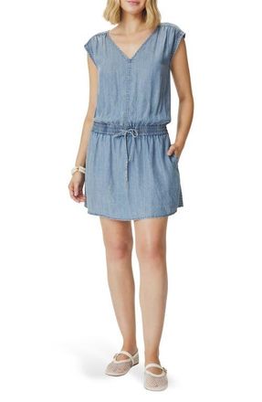 Splendid Ginger Sleeveless Chambray Minidress in Indigo Blue at Nordstrom, Size X-Large