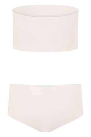 Alaia Womens Mesh Lingerie Set, Cream Polyamide Loungewear
