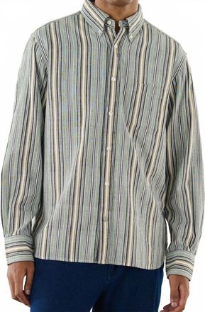 Original Madras Trading Company Classic Button Down Long Sleeve Shirt In Winter Madras- Om45475.05