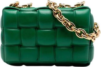 Bottega Veneta Pre-owned Cross Body Bags, female, Green, Size: ONE SIZE Pre-owned Padded Cassette