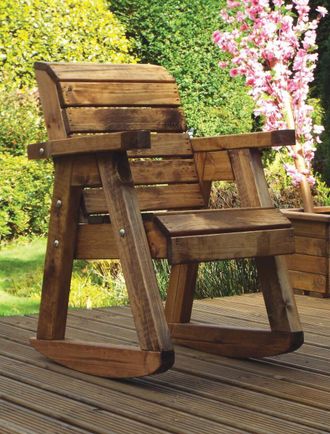 Charles Taylor Trading Little Fellas Chair Rocker in Brown