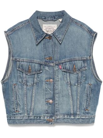Levi's Denim gilet - Blauw