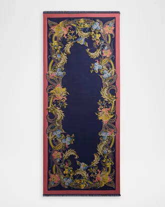 Etro Floral Jacquard Scarf