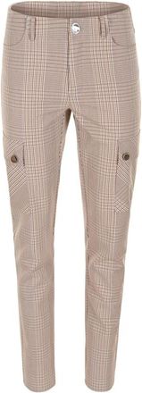 ZiZo Lazy Check Broek Stijlvol Comfort - Dames - Slim Fit Broeken - Veelkleurig - XL - Broeken