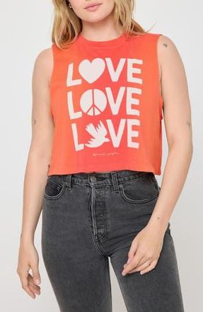 Spiritual Gangster Love Shine Callie Crop Graphic Tank in Poppy at Nordstrom Rack, Size X-Large