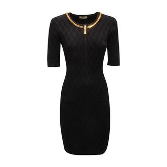Elisabetta Franchi Knitted Dress - female - Elisabetta Franchi - Knitted Dresses - Black - M - Dresses