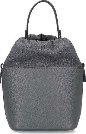 Maison Margiela Borsa a secchiello 5AC con coulisse - Grigio