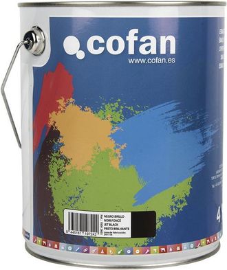 cofan Cofan Esmalte Sint&eacute;tico (4 L) Negro Brillo, Esmalte Sint&eacute;tico Al Disolvente Disponible En Una Amplia Gama De Colores Y Tonalidades Fabricado A Base De