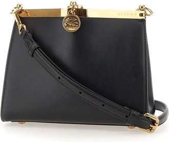 Etro Vela Mini - Dames - Schoudertassen - Zwart - ONE Size - Leer - Tassen