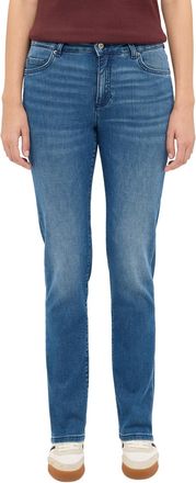 Mustang Slim-fit-Jeans MUSTANG Damen Style Crosby Relaxed Slim, Damen, Gr. 26, L&auml;nge 30, 740 mittelblau, Denim/Jeans, 92% Baumwolle, 6% Elastomultiester, 2% E