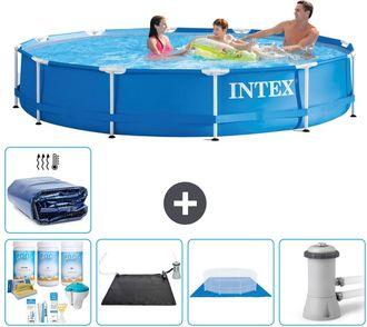 Intex Piscina Con Estructura Redonda - 366x76 Cm - 7-piezas S20440