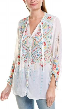 Johnny Was Arges Blouse In White