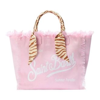 MC2 Saint Barth Tote Bags, female, Pink, Size: ONE SIZE Vanity Foulard Shoulder Bag