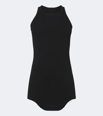 Rick Owens Basic ribbed-knit cotton jersey tank top