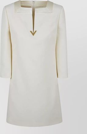 Valentino Garavani mini dress crepe couture v neckline