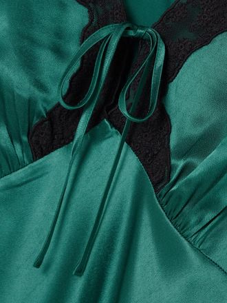 Générique Cadeau Femme Robe Gatsby Couleur Unie Sans Manche