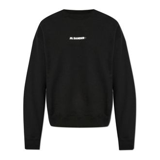 Jil Sander Sweatshirts, male, Black, Size: M Sweatshirt with Logo