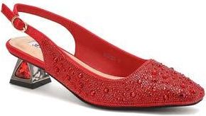 Lady Couture Ronda Slingback Pump in Red at Nordstrom Rack, Size 10
